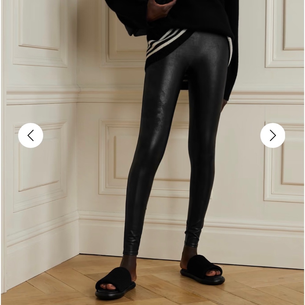 Spanx leather look leggings
